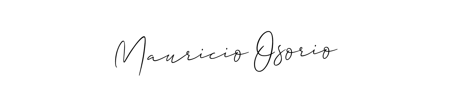 Mauricio Osorio stylish signature style. Best Handwritten Sign (Allison_Script) for my name. Handwritten Signature Collection Ideas for my name Mauricio Osorio. Mauricio Osorio signature style 2 images and pictures png