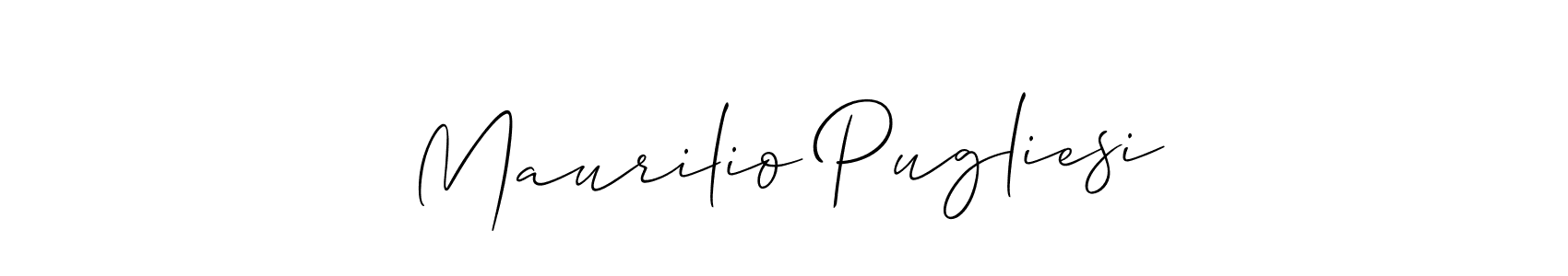 Similarly Allison_Script is the best handwritten signature design. Signature creator online .You can use it as an online autograph creator for name Maurilio Pugliesi. Maurilio Pugliesi signature style 2 images and pictures png