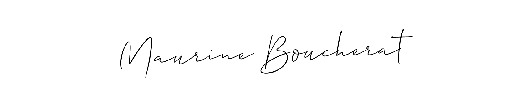 Maurine Boucherat stylish signature style. Best Handwritten Sign (Allison_Script) for my name. Handwritten Signature Collection Ideas for my name Maurine Boucherat. Maurine Boucherat signature style 2 images and pictures png