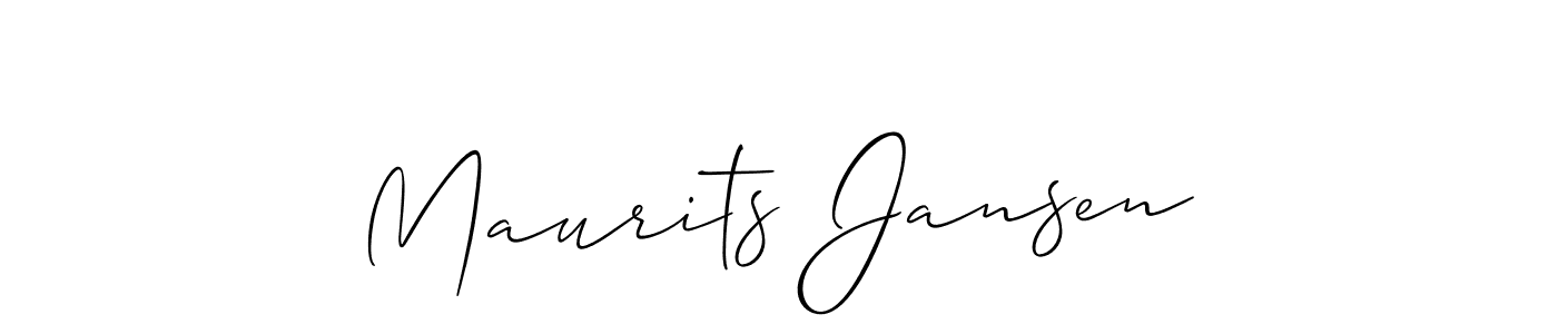 Make a beautiful signature design for name Maurits Jansen. With this signature (Allison_Script) style, you can create a handwritten signature for free. Maurits Jansen signature style 2 images and pictures png