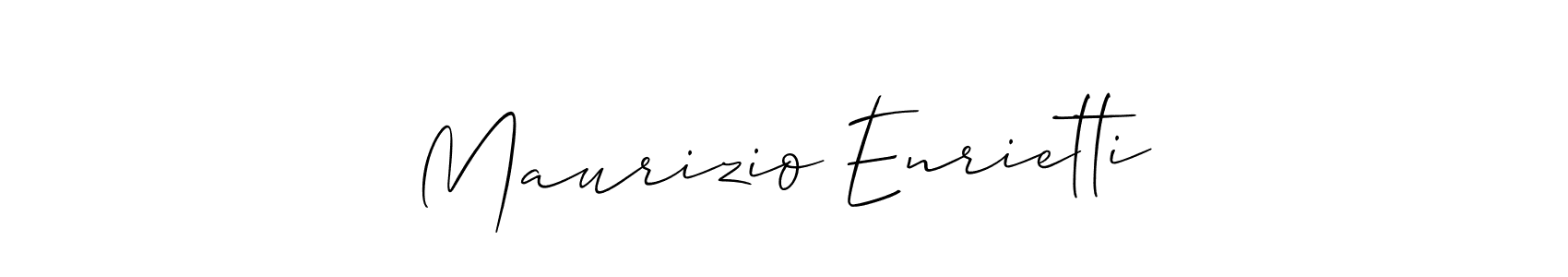 How to make Maurizio Enrietti name signature. Use Allison_Script style for creating short signs online. This is the latest handwritten sign. Maurizio Enrietti signature style 2 images and pictures png