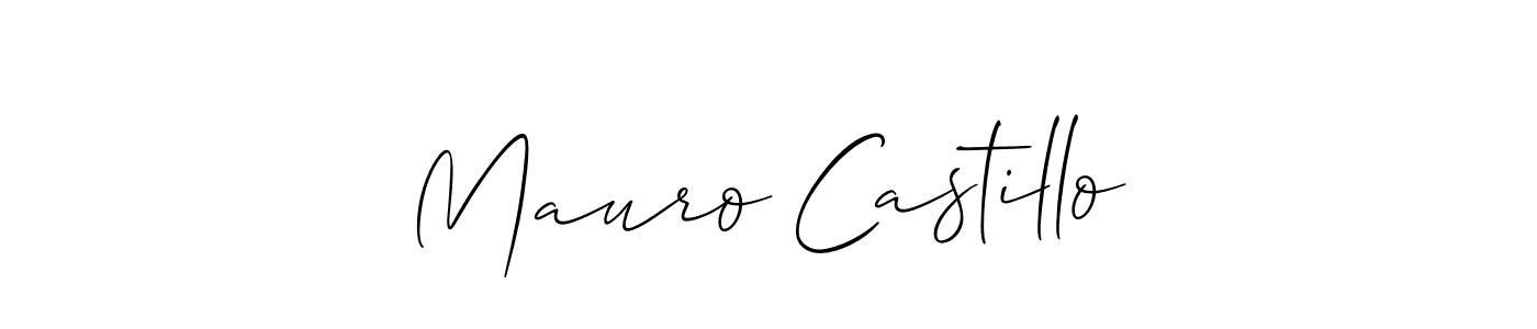 Make a short Mauro Castillo signature style. Manage your documents anywhere anytime using Allison_Script. Create and add eSignatures, submit forms, share and send files easily. Mauro Castillo signature style 2 images and pictures png