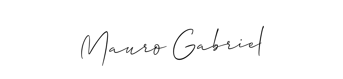 How to Draw Mauro Gabriel signature style? Allison_Script is a latest design signature styles for name Mauro Gabriel. Mauro Gabriel signature style 2 images and pictures png