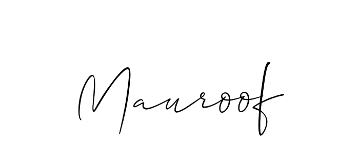 Also You can easily find your signature by using the search form. We will create Mauroof name handwritten signature images for you free of cost using Allison_Script sign style. Mauroof signature style 2 images and pictures png