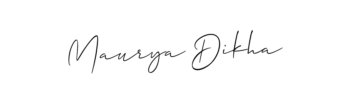 Best and Professional Signature Style for Maurya Dikha. Allison_Script Best Signature Style Collection. Maurya Dikha signature style 2 images and pictures png