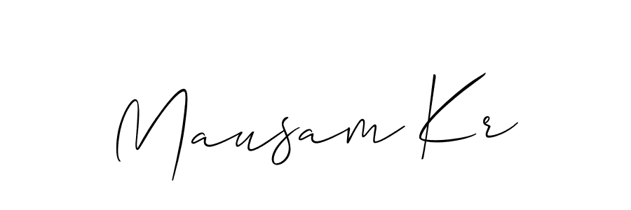 Similarly Allison_Script is the best handwritten signature design. Signature creator online .You can use it as an online autograph creator for name Mausam Kr. Mausam Kr signature style 2 images and pictures png