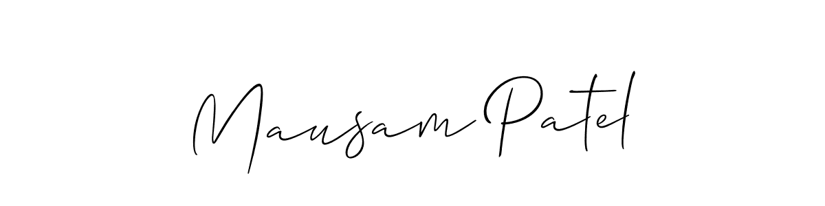 You should practise on your own different ways (Allison_Script) to write your name (Mausam Patel) in signature. don't let someone else do it for you. Mausam Patel signature style 2 images and pictures png