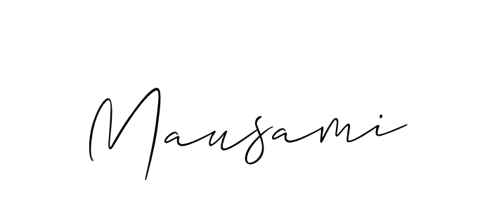 if you are searching for the best signature style for your name Mausami. so please give up your signature search. here we have designed multiple signature styles  using Allison_Script. Mausami signature style 2 images and pictures png