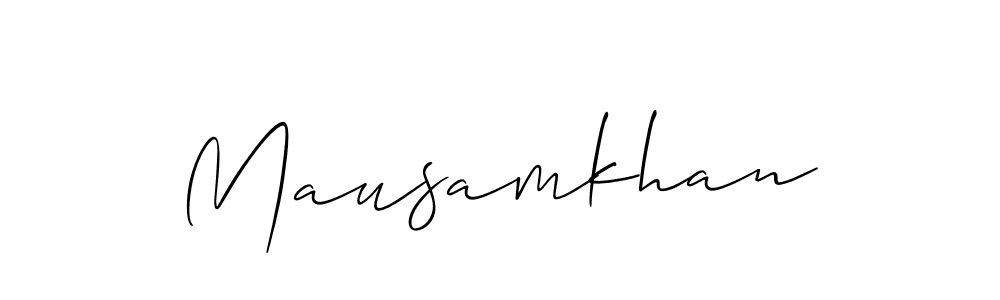 Mausamkhan stylish signature style. Best Handwritten Sign (Allison_Script) for my name. Handwritten Signature Collection Ideas for my name Mausamkhan. Mausamkhan signature style 2 images and pictures png