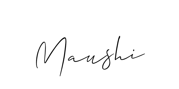 You should practise on your own different ways (Allison_Script) to write your name (Maushi) in signature. don't let someone else do it for you. Maushi signature style 2 images and pictures png