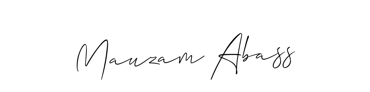 Also You can easily find your signature by using the search form. We will create Mauzam Abass name handwritten signature images for you free of cost using Allison_Script sign style. Mauzam Abass signature style 2 images and pictures png