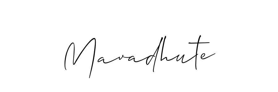 Also we have Mavadhute name is the best signature style. Create professional handwritten signature collection using Allison_Script autograph style. Mavadhute signature style 2 images and pictures png