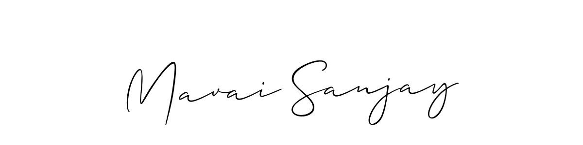 It looks lik you need a new signature style for name Mavai Sanjay. Design unique handwritten (Allison_Script) signature with our free signature maker in just a few clicks. Mavai Sanjay signature style 2 images and pictures png