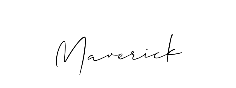 How to make Maverick signature? Allison_Script is a professional autograph style. Create handwritten signature for Maverick name. Maverick signature style 2 images and pictures png