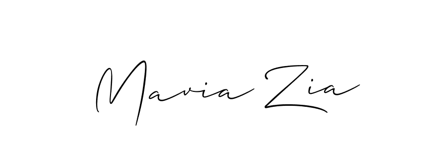 How to make Mavia Zia signature? Allison_Script is a professional autograph style. Create handwritten signature for Mavia Zia name. Mavia Zia signature style 2 images and pictures png