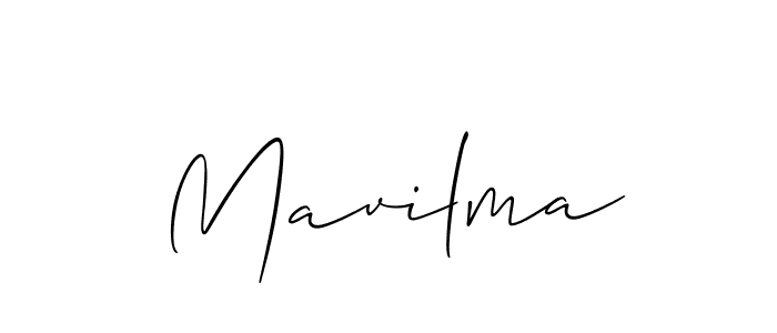 Make a beautiful signature design for name Mavilma. With this signature (Allison_Script) style, you can create a handwritten signature for free. Mavilma signature style 2 images and pictures png