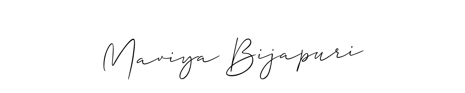 Similarly Allison_Script is the best handwritten signature design. Signature creator online .You can use it as an online autograph creator for name Maviya Bijapuri. Maviya Bijapuri signature style 2 images and pictures png