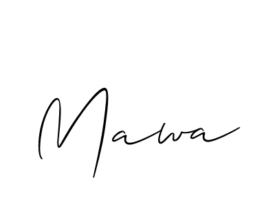 Make a beautiful signature design for name Mawa. With this signature (Allison_Script) style, you can create a handwritten signature for free. Mawa signature style 2 images and pictures png