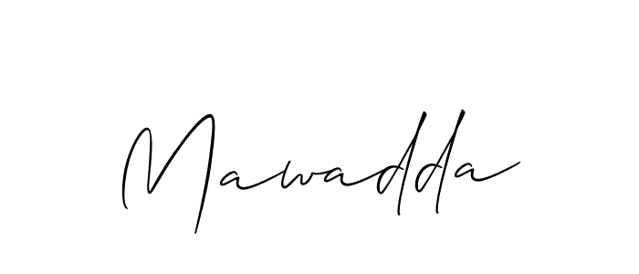 It looks lik you need a new signature style for name Mawadda. Design unique handwritten (Allison_Script) signature with our free signature maker in just a few clicks. Mawadda signature style 2 images and pictures png