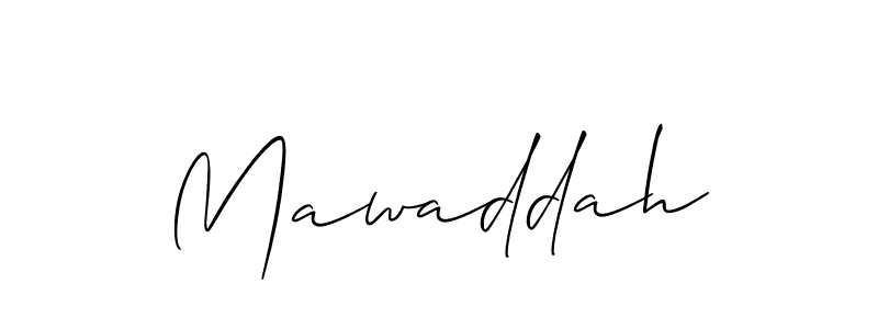 Once you've used our free online signature maker to create your best signature Allison_Script style, it's time to enjoy all of the benefits that Mawaddah name signing documents. Mawaddah signature style 2 images and pictures png