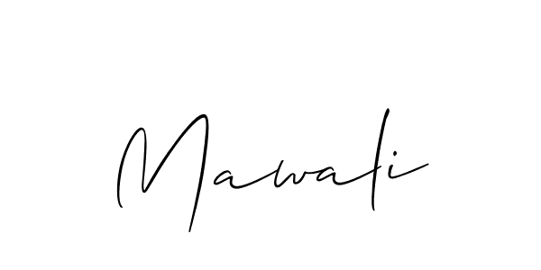 Use a signature maker to create a handwritten signature online. With this signature software, you can design (Allison_Script) your own signature for name Mawali. Mawali signature style 2 images and pictures png