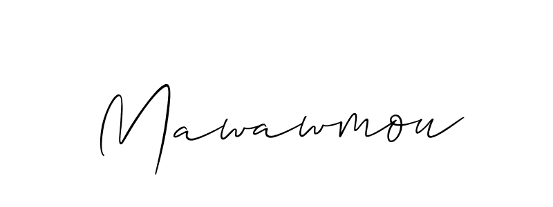 You should practise on your own different ways (Allison_Script) to write your name (Mawawmou) in signature. don't let someone else do it for you. Mawawmou signature style 2 images and pictures png