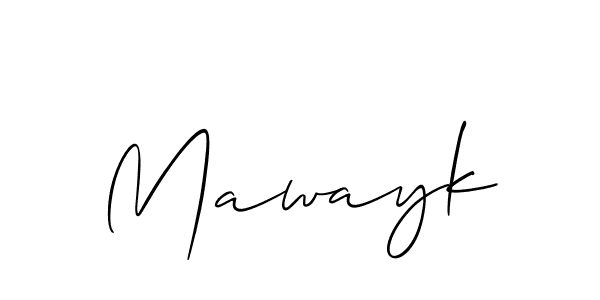 Allison_Script is a professional signature style that is perfect for those who want to add a touch of class to their signature. It is also a great choice for those who want to make their signature more unique. Get Mawayk name to fancy signature for free. Mawayk signature style 2 images and pictures png