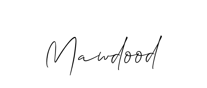 You should practise on your own different ways (Allison_Script) to write your name (Mawdood) in signature. don't let someone else do it for you. Mawdood signature style 2 images and pictures png
