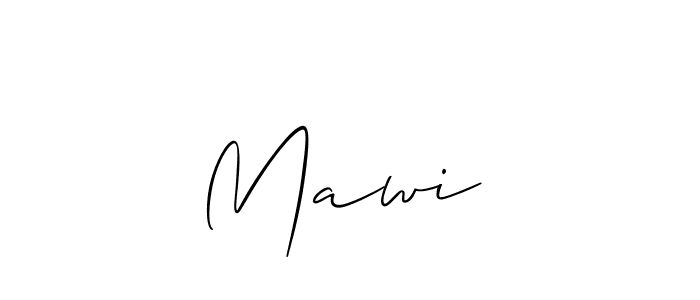 Use a signature maker to create a handwritten signature online. With this signature software, you can design (Allison_Script) your own signature for name Mawi♡. Mawi♡ signature style 2 images and pictures png