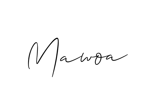 Create a beautiful signature design for name Mawoa. With this signature (Allison_Script) fonts, you can make a handwritten signature for free. Mawoa signature style 2 images and pictures png