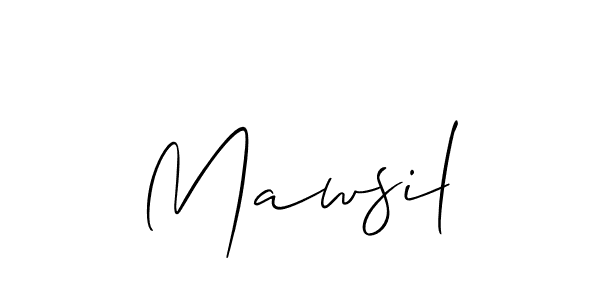 How to make Mawsil name signature. Use Allison_Script style for creating short signs online. This is the latest handwritten sign. Mawsil signature style 2 images and pictures png