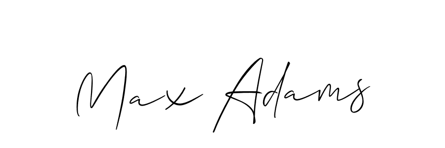 You should practise on your own different ways (Allison_Script) to write your name (Max Adams) in signature. don't let someone else do it for you. Max Adams signature style 2 images and pictures png