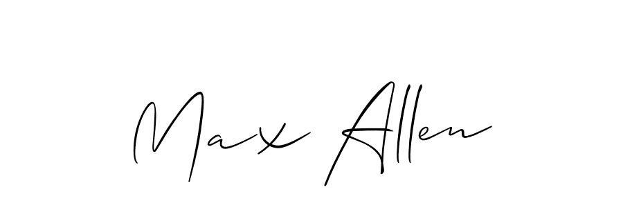 Create a beautiful signature design for name Max Allen. With this signature (Allison_Script) fonts, you can make a handwritten signature for free. Max Allen signature style 2 images and pictures png