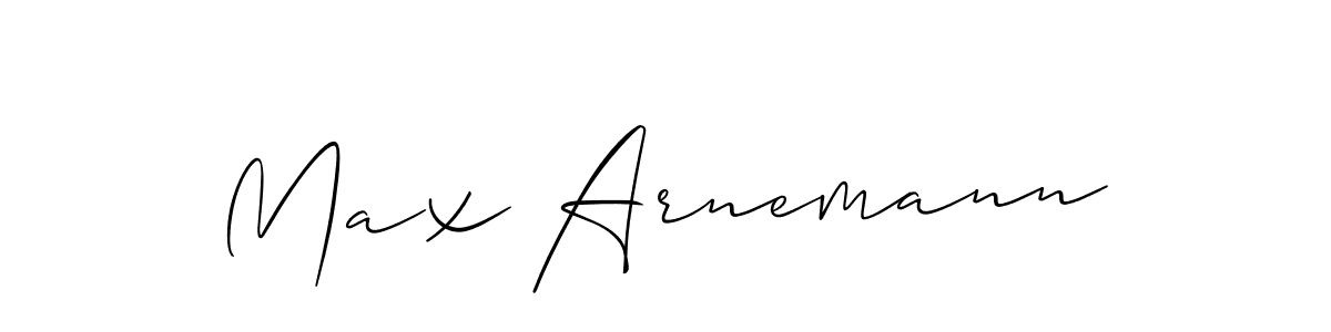 Make a short Max Arnemann signature style. Manage your documents anywhere anytime using Allison_Script. Create and add eSignatures, submit forms, share and send files easily. Max Arnemann signature style 2 images and pictures png