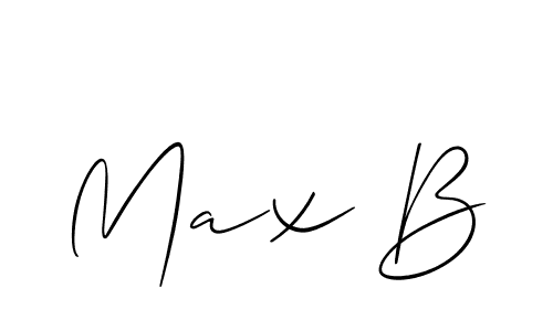 It looks lik you need a new signature style for name Max B. Design unique handwritten (Allison_Script) signature with our free signature maker in just a few clicks. Max B signature style 2 images and pictures png