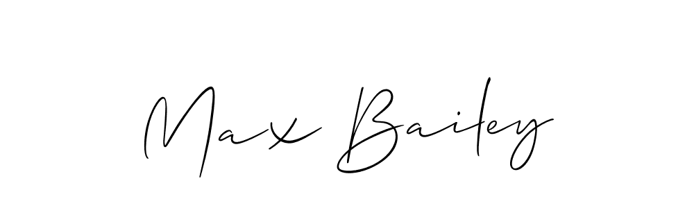 The best way (Allison_Script) to make a short signature is to pick only two or three words in your name. The name Max Bailey include a total of six letters. For converting this name. Max Bailey signature style 2 images and pictures png