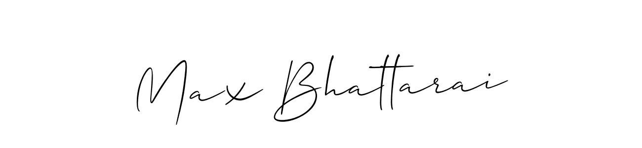 It looks lik you need a new signature style for name Max Bhattarai. Design unique handwritten (Allison_Script) signature with our free signature maker in just a few clicks. Max Bhattarai signature style 2 images and pictures png