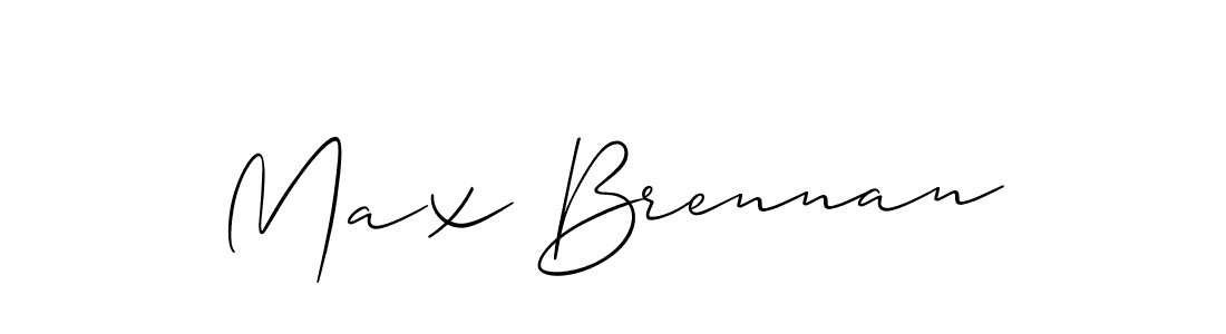 Max Brennan stylish signature style. Best Handwritten Sign (Allison_Script) for my name. Handwritten Signature Collection Ideas for my name Max Brennan. Max Brennan signature style 2 images and pictures png