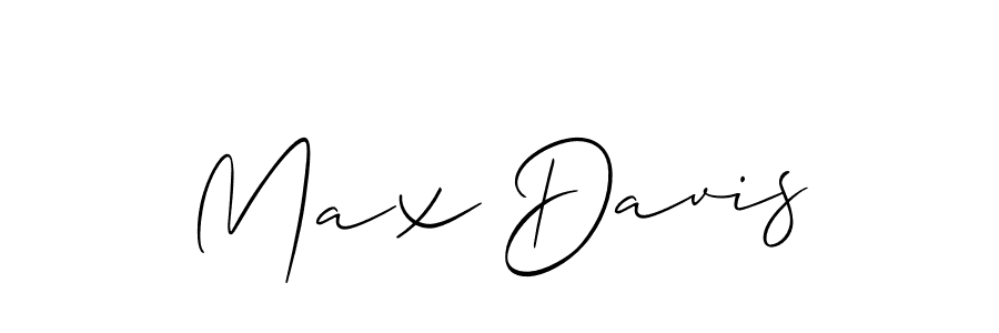 How to make Max Davis signature? Allison_Script is a professional autograph style. Create handwritten signature for Max Davis name. Max Davis signature style 2 images and pictures png