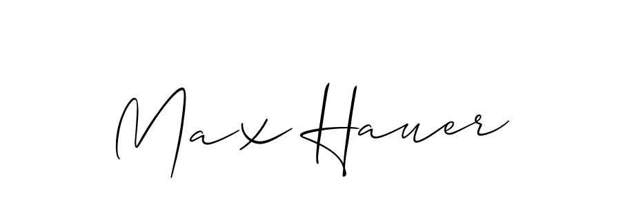 Use a signature maker to create a handwritten signature online. With this signature software, you can design (Allison_Script) your own signature for name Max Hauer. Max Hauer signature style 2 images and pictures png