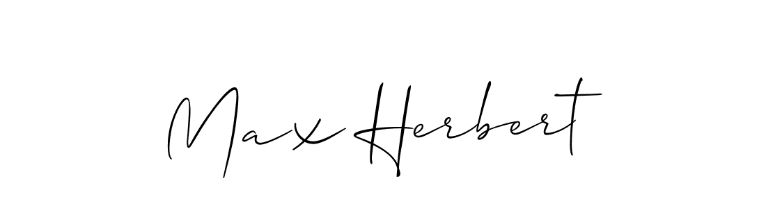 Design your own signature with our free online signature maker. With this signature software, you can create a handwritten (Allison_Script) signature for name Max Herbert. Max Herbert signature style 2 images and pictures png