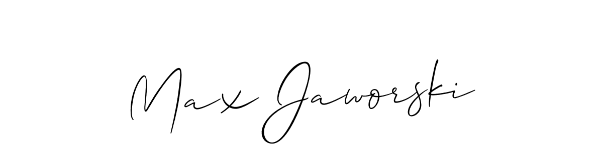 Create a beautiful signature design for name Max Jaworski. With this signature (Allison_Script) fonts, you can make a handwritten signature for free. Max Jaworski signature style 2 images and pictures png