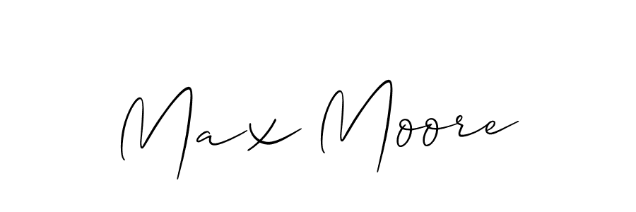 Allison_Script is a professional signature style that is perfect for those who want to add a touch of class to their signature. It is also a great choice for those who want to make their signature more unique. Get Max Moore name to fancy signature for free. Max Moore signature style 2 images and pictures png