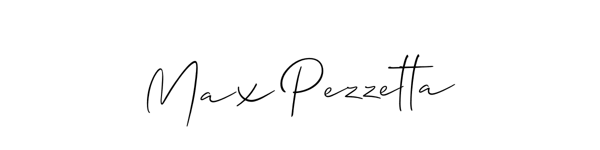 Max Pezzetta stylish signature style. Best Handwritten Sign (Allison_Script) for my name. Handwritten Signature Collection Ideas for my name Max Pezzetta. Max Pezzetta signature style 2 images and pictures png