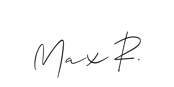 Make a short Max R. signature style. Manage your documents anywhere anytime using Allison_Script. Create and add eSignatures, submit forms, share and send files easily. Max R. signature style 2 images and pictures png