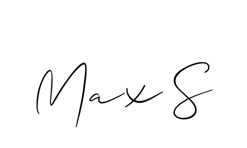 if you are searching for the best signature style for your name Max S. so please give up your signature search. here we have designed multiple signature styles  using Allison_Script. Max S signature style 2 images and pictures png