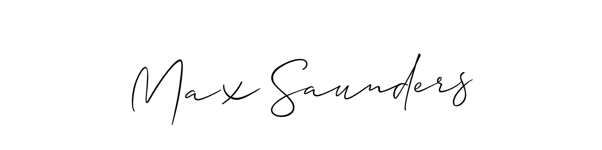 Best and Professional Signature Style for Max Saunders. Allison_Script Best Signature Style Collection. Max Saunders signature style 2 images and pictures png