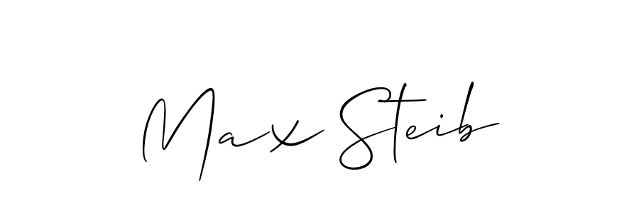 Max Steib stylish signature style. Best Handwritten Sign (Allison_Script) for my name. Handwritten Signature Collection Ideas for my name Max Steib. Max Steib signature style 2 images and pictures png