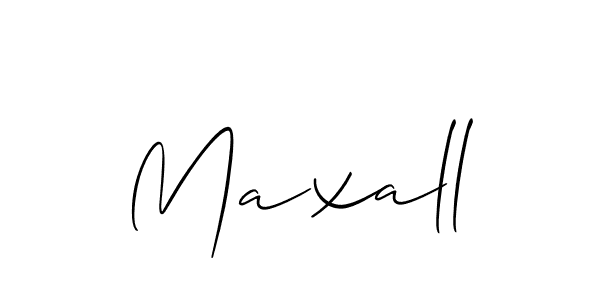 Design your own signature with our free online signature maker. With this signature software, you can create a handwritten (Allison_Script) signature for name Maxall. Maxall signature style 2 images and pictures png