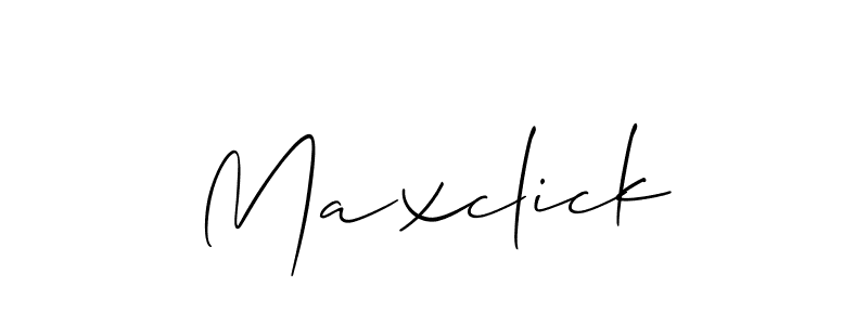You should practise on your own different ways (Allison_Script) to write your name (Maxclick) in signature. don't let someone else do it for you. Maxclick signature style 2 images and pictures png